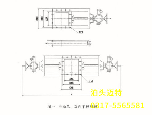 電動單、雙向平板閘閥